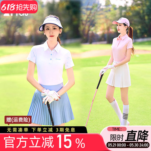 女士POLO衫运动速干个性印花
