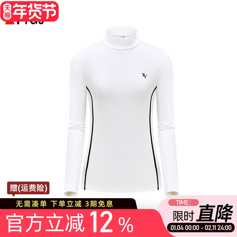高尔夫服装长袖T恤女士修身显瘦运动上衣韩版立领运动打底衣女装,运动/瑜伽/健身/球迷用品,高尔夫上装,淘宝优惠券,粉丝福利购,淘宝优惠卷