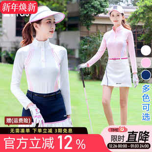 女款 上衣服装 速干长袖 裙子套装 防晒球T恤防走光短裤 高尔夫球服装
