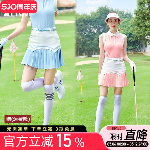 运动防走光百褶裤裙A字显瘦