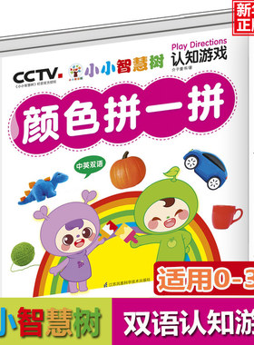 小小智慧树 认知游戏 颜色拼一拼 礼盒装 中英双语0-3岁幼儿童动