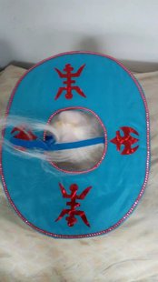 戏剧划船帽 旱船表演帽子蓝色渔翁帽子 渔夫草帽 秧歌演出道具