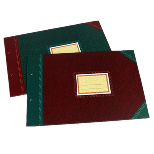 强林 2902-16 彩面账夹16开帐夹账本封面办公文具财务用品2902 满10付可以备注送帐绳