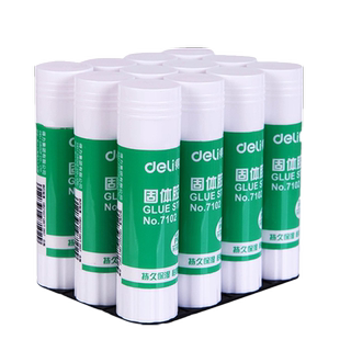 得力7102固体胶21g高粘度儿童财务胶水中号胶棒7101固体胶大号7103胶棒胶水高粘度幼儿园儿童小学生手工课diy