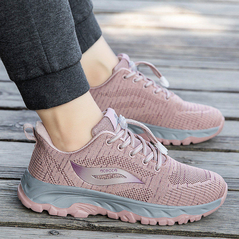 老人鞋防滑一脚蹬中老年妈妈鞋春秋女鞋网面健步休闲鞋老年运动鞋,女鞋,健步鞋,淘宝优惠券,粉丝福利购,淘宝优惠卷