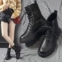 Martin ủng nữ gió Anh 2019 học sinh mới hoang dã dày đáy giày xe máy trẻ em bốt ngắn - Giày ống boot nữ