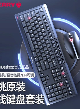 CHERRY樱桃STREAM DESKTOP无线键盘鼠标套装键鼠鼠键无声静音BC30