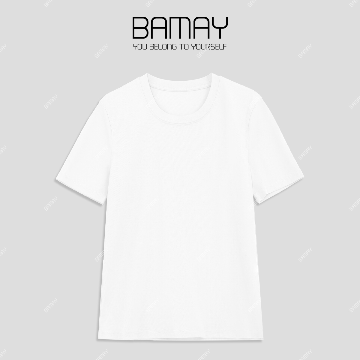 【BAMAY】2025新款匹马棉韩系舒适透气纯色短袖BM251TX7S