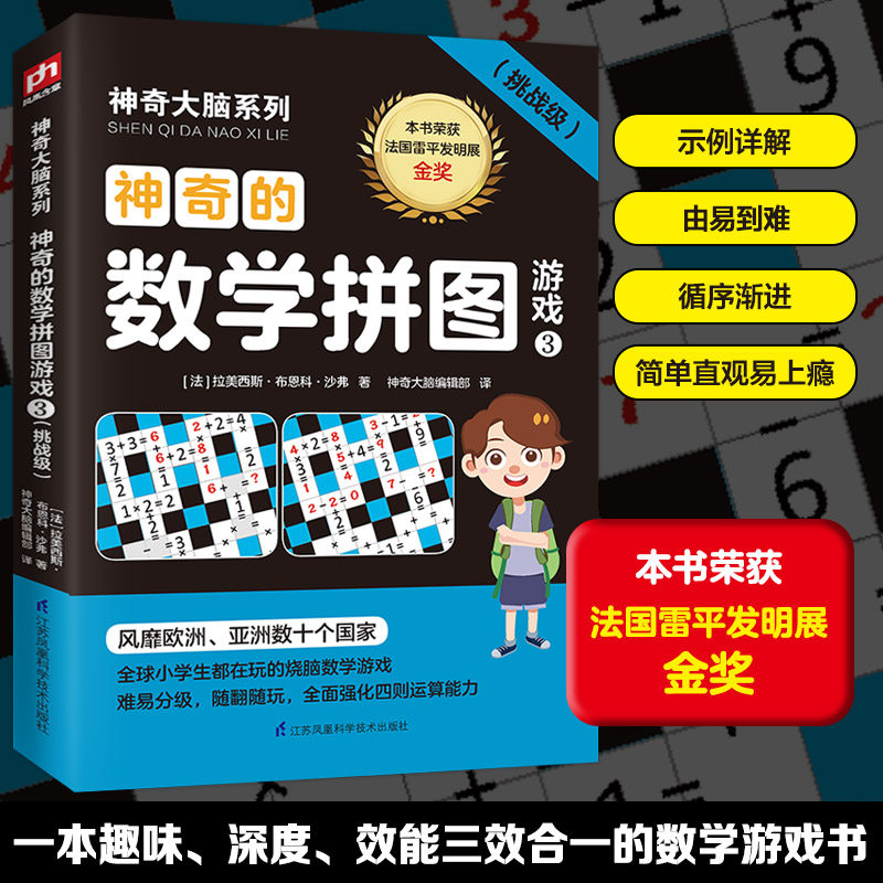 神奇大脑系列 神奇的数学拼图游戏 3 挖掘智力潜能开发逻辑思维拓展