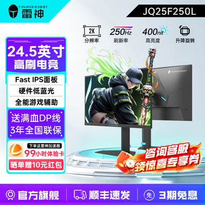 雷神24.5英寸250高刷电竞显示屏