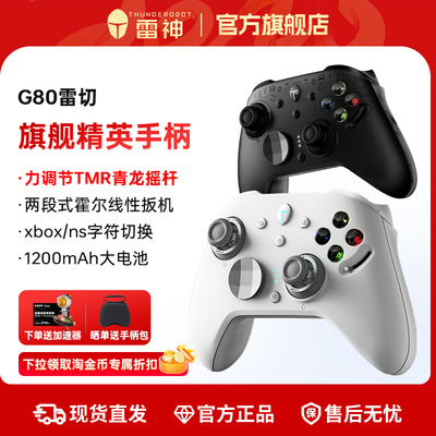 雷神G80雷切无线游戏手柄蓝牙三模标配RGB力切换TMR青龙摇杆Switch类Xbox体感双系统PC/NS电脑电视 双影奇境