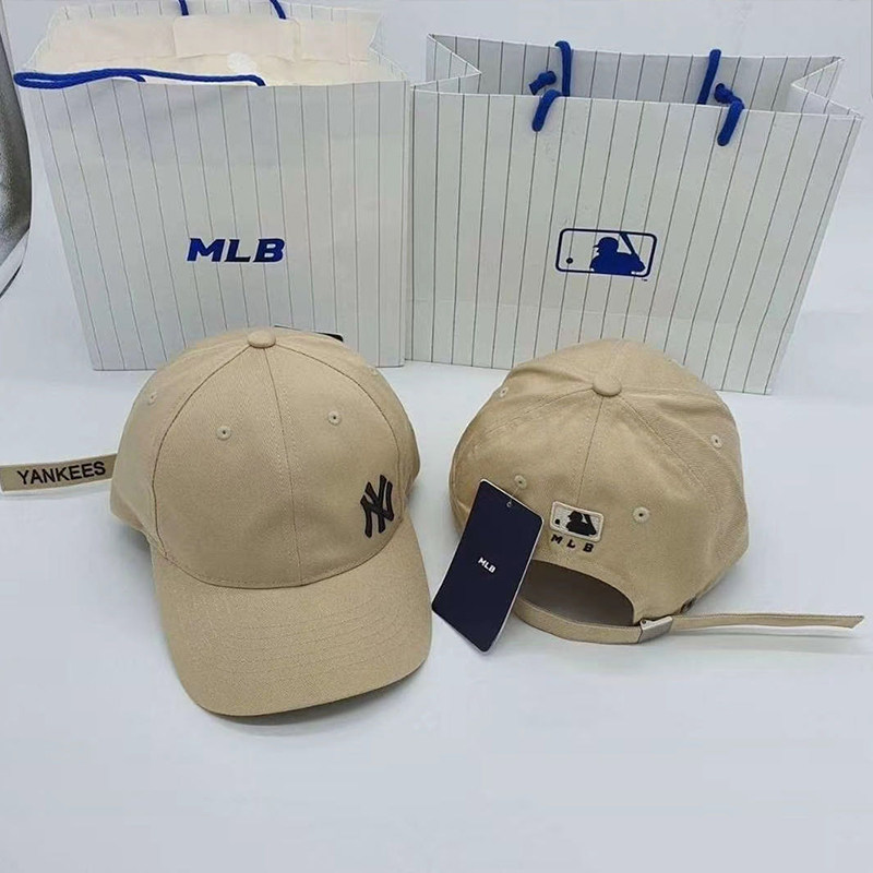 mlb新款la ny侧标刺绣鸭舌帽yankees洋基队调节带加长版遮阳帽