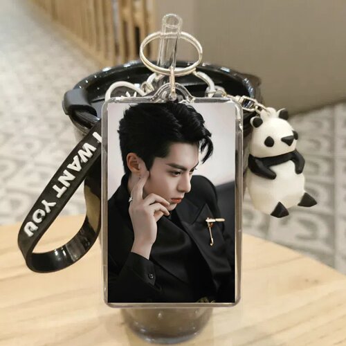 王鹤棣新图钥匙扣双面图片制作棣棣周边卡通公仔背包挂件送闺蜜