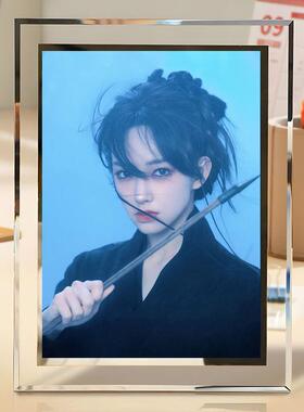 程潇粉丝学生版水晶玻璃相框宿舍桌面小摆件送朋友闺蜜摆台礼物