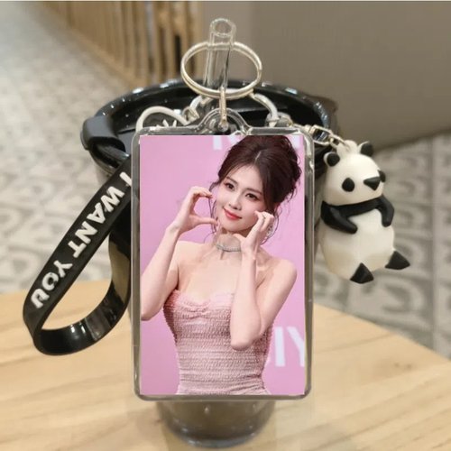 白鹿周边钥匙扣定制亚克力小卡挂件照片可爱包包公仔书包玩偶同款