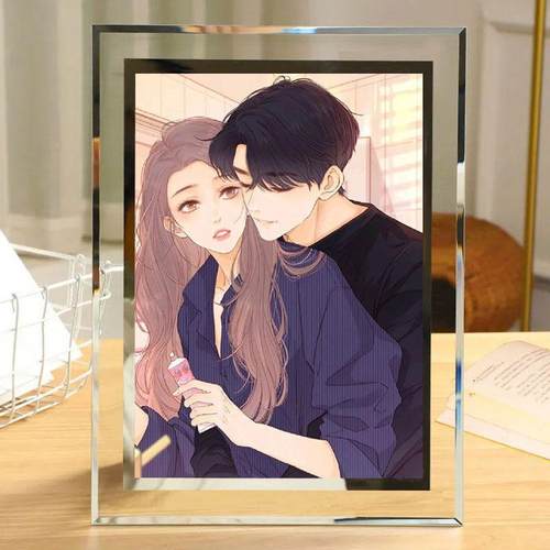 难哄 温以凡 桑延水晶玻璃相框摆台5寸6寸7寸定制照片节日礼品diy