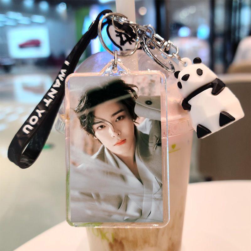 侯明昊照片制作钥匙扣书包上公仔挂件送同学朋友礼物