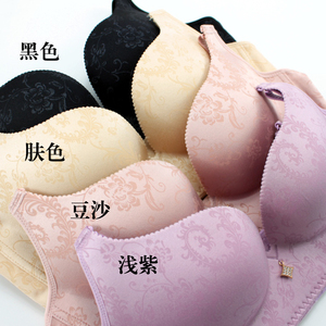 新款艾蝶儿9506无钢圈内衣B罩杯聚拢无痕收副乳印花一片式中厚夏