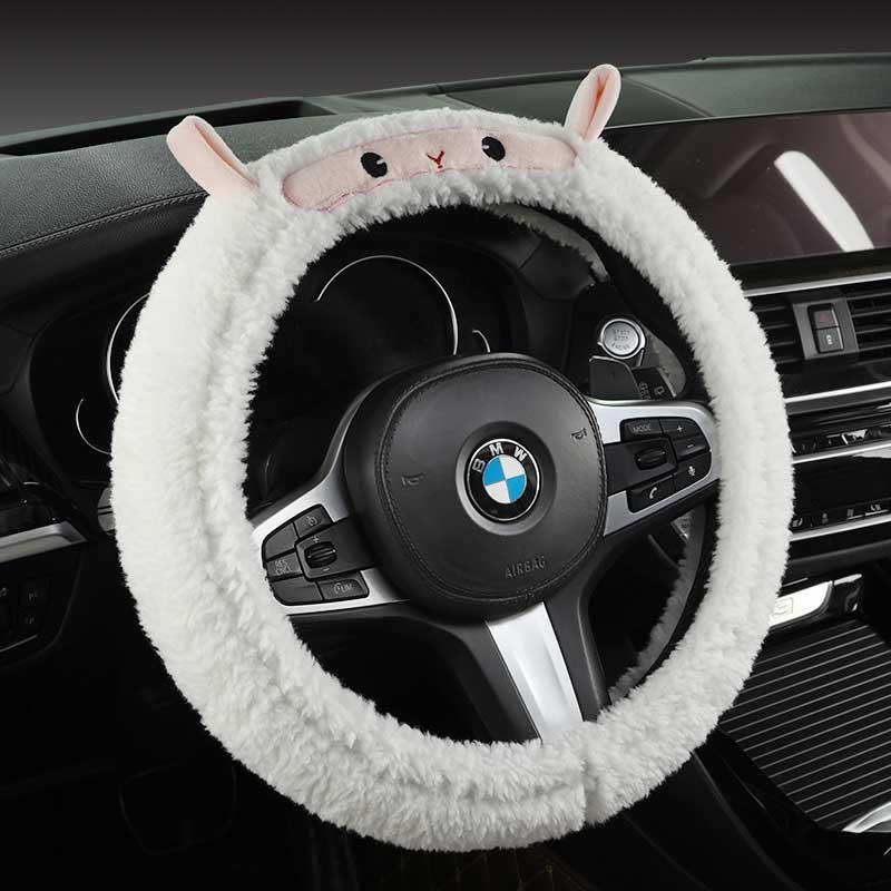 汽车方向盘套冬季毛绒宋Pro帕萨特汉理想L6问界M9 M7迈腾逸动把套