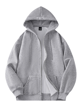 BENT IDEA抖音得物高品质360G重磅阔版宽松休闲纯色连帽卫衣外套