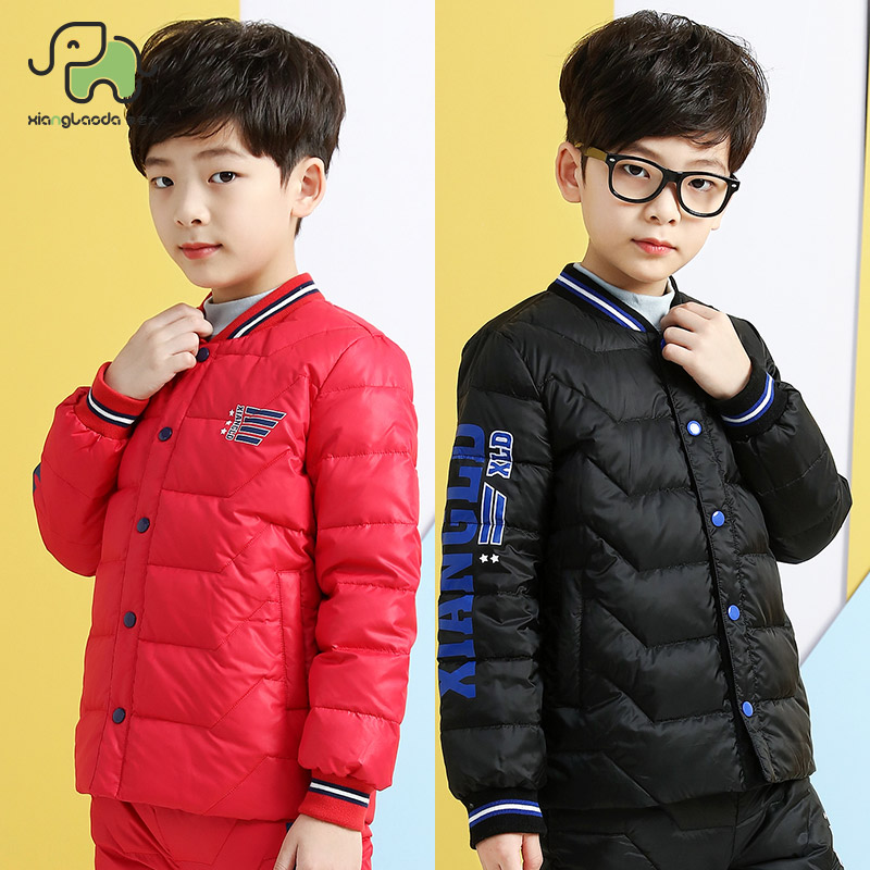 象老大新款秋冬輕薄15歲羽絨服