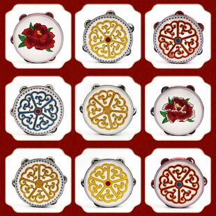 石榴红了手鼓铃鼓舞蹈道具花开维族绣花新疆舞维吾尔族儿童鼓乐器