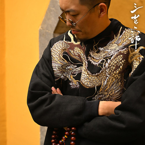 刺绣三省六部国风卫衣满身绣花
