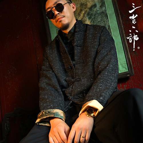 三省六部手工盘扣小香风唐装外套