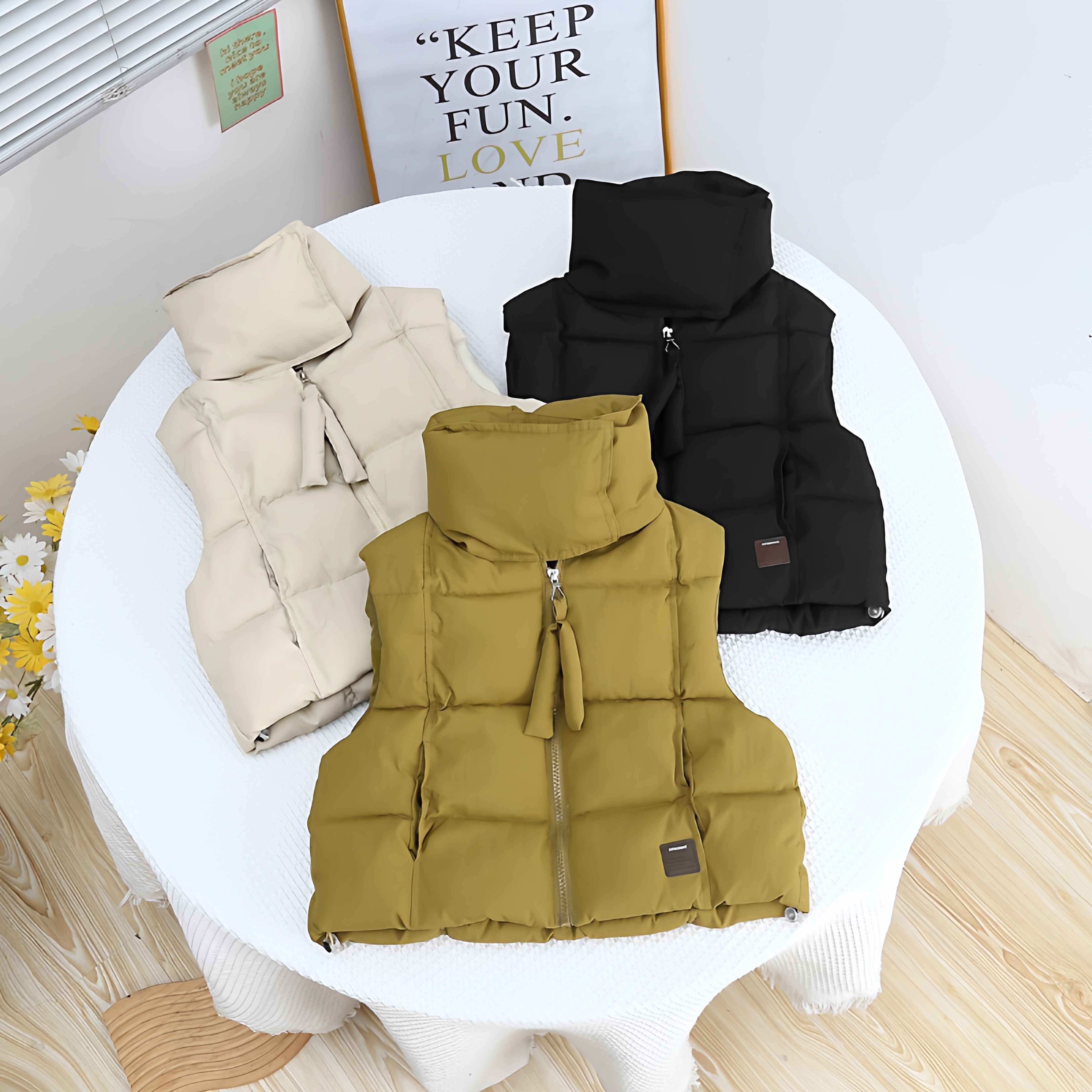 2025新款儿童秋冬装外套背心女童中大童洋气外套坎肩秋冬百搭马甲,童装/婴儿装/亲子装,棉袄/棉服,淘宝优惠券,粉丝福利购,淘宝优惠卷