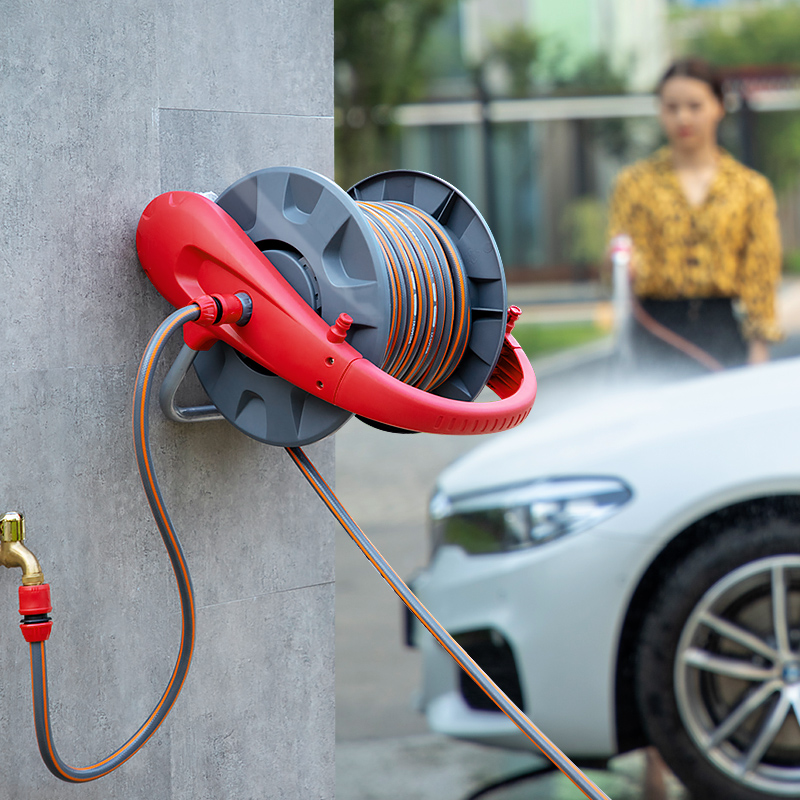 洗车水枪高压冲车神器软管收纳架