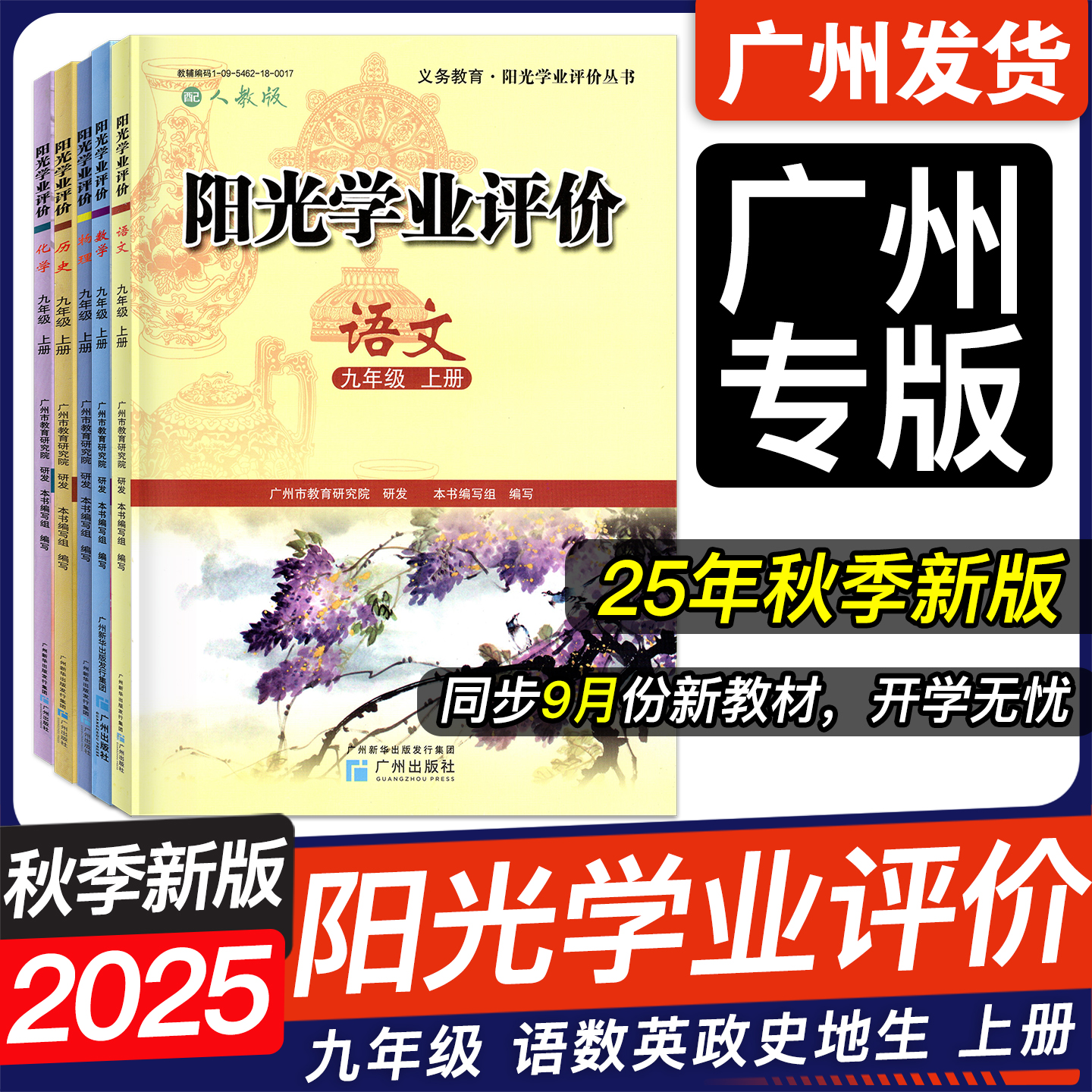 2025秋阳光学业评价9年级上下册