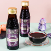 蓝百蓓不老莓野樱莓原浆100%不加蔗糖不加水黑果腺肋花楸100mlx8