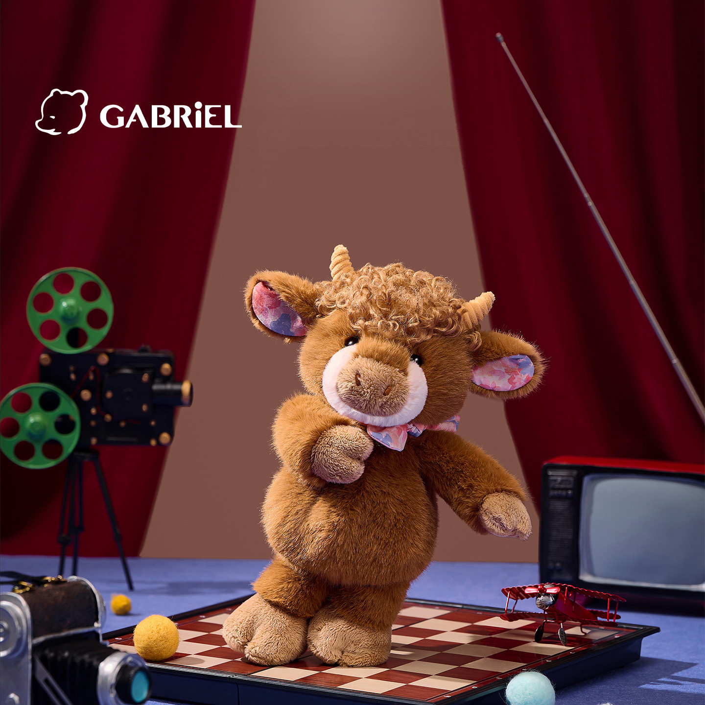 伽百利Gabriel玩偶农场卷毛小牛仔送男生礼物毛绒玩具生肖生日礼