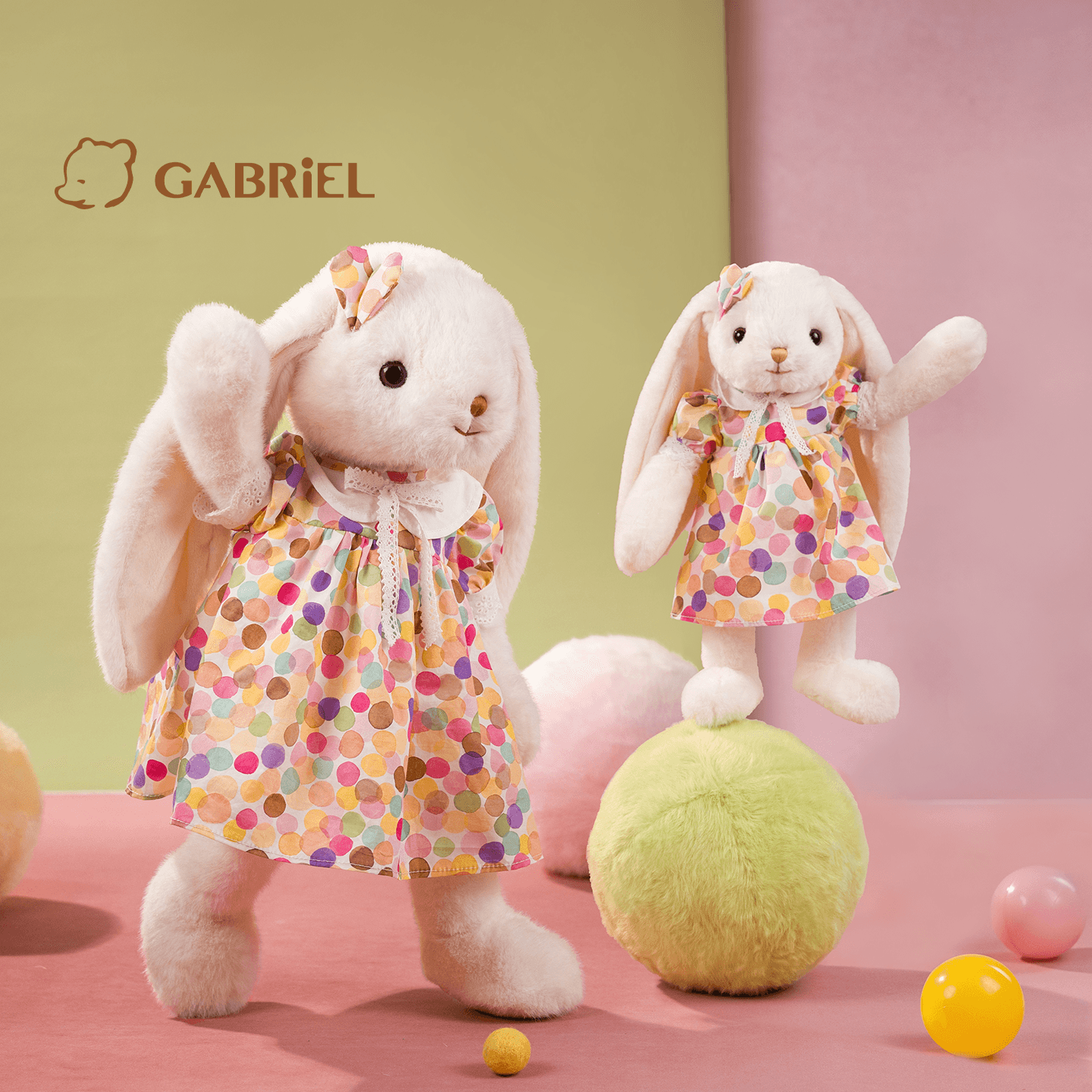 伽百利Gabriel新品玛格丽特圆舞曲兔子毛绒玩具礼盒装生日礼物女
