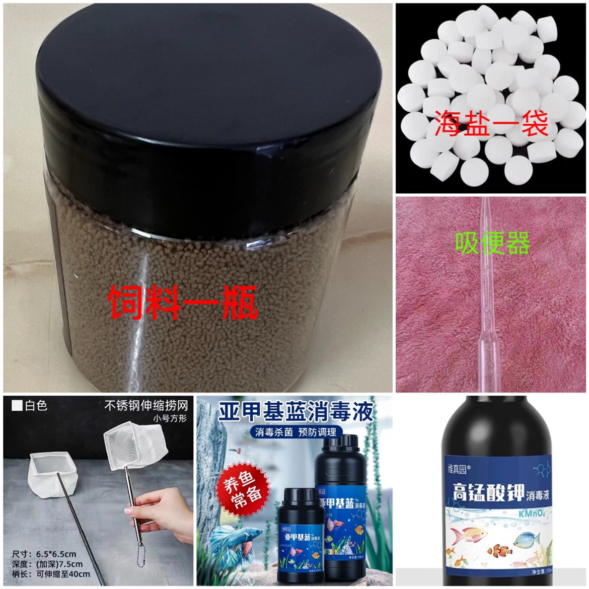 新手大礼包 养泰国斗鱼套装养鱼物品大合集孔雀鱼热带鱼饲养装备