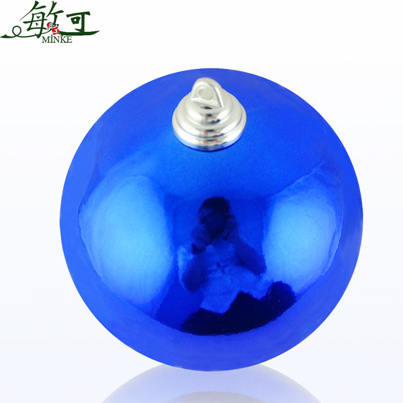 20cm亮光电镀球 圣诞球 酒店装饰品 圣诞彩球橱窗晚会装饰 1个装