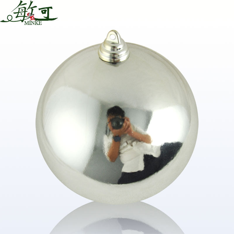 20cm亮光电镀球 圣诞球 酒店装饰品 圣诞彩球橱窗晚会装饰 1个装
