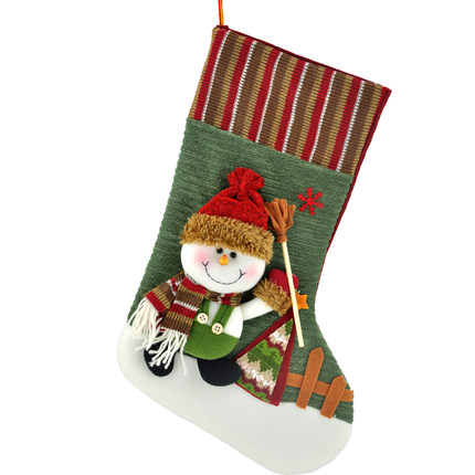 敏可43CM 大号圣诞礼品袜雪人老人鹿 圣诞装饰品袜子圣诞礼物包邮