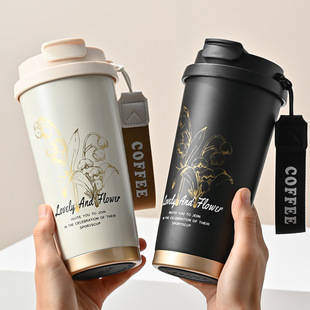 316不锈钢保温杯定制印logo男女士便携陶瓷随行咖啡杯水杯子刻字