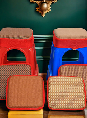 塑料凳子坐垫屁垫套罩凳套椅子方形加厚座垫久坐神器夏季家用工厂