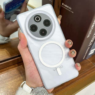 适用vivox200s手机壳新款冰雾磁吸全包壳x200Ultra超薄散热x200半透明硬壳镜头全包防摔保护套200pro男女爆款