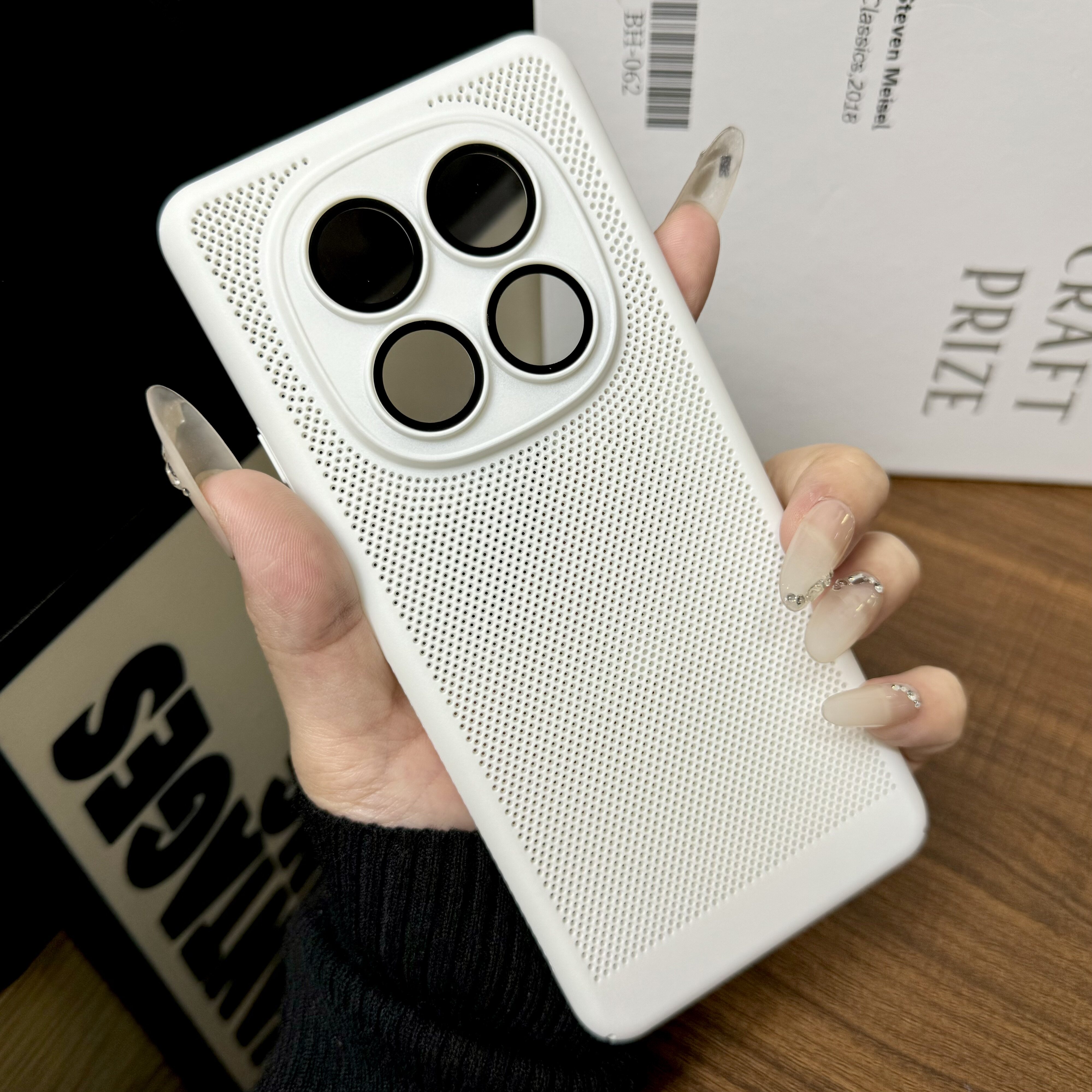 适用于红米note14pro手机壳新款散热网孔保护套note14超薄透气硬壳简约个性高端创意Redmi防摔时尚高级感潮品