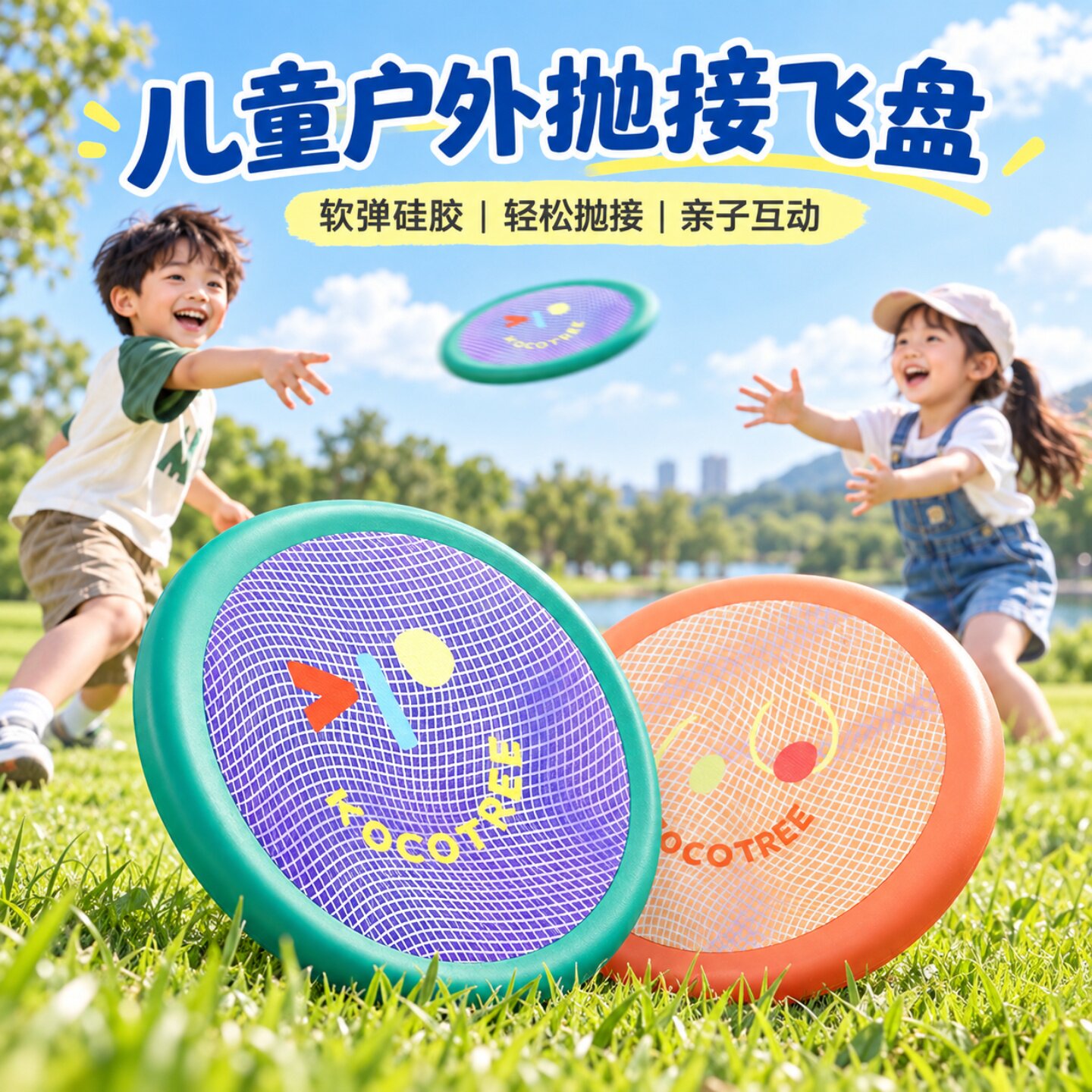 手抛软飞盘可回旋飞碟图片