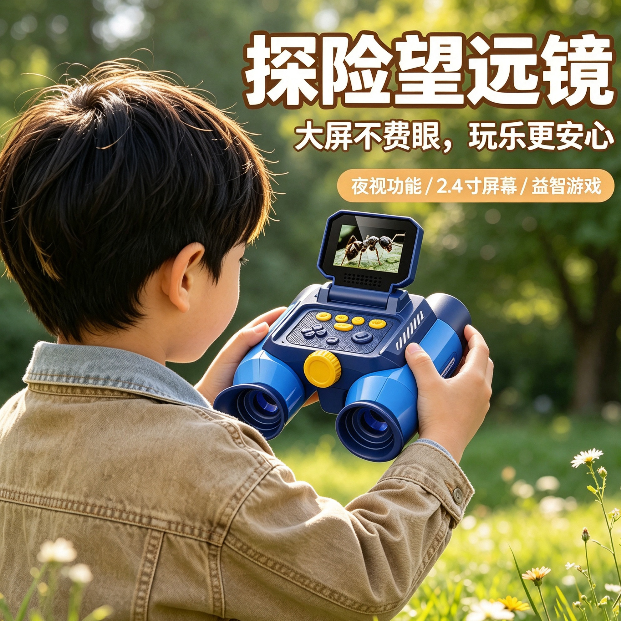 儿童望远镜夜视高清户外探险玩具