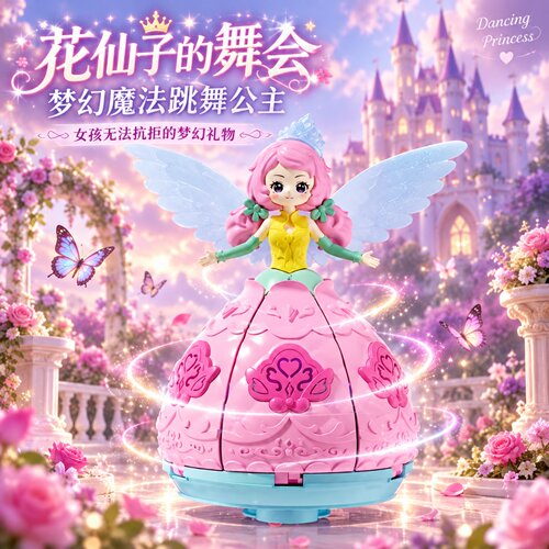 2026新款旋转跳舞公主玩具