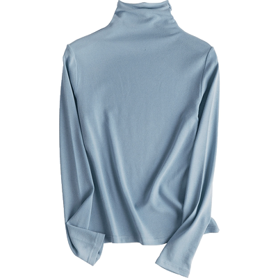 磨毛高领长袖堆堆领加厚打底衫