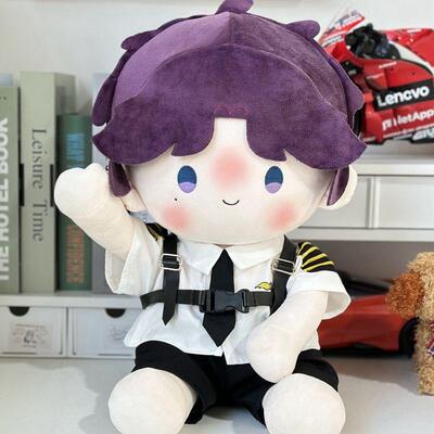 原创机长制服SP娃衣空少帅气套装40cm棉花娃娃一番赏坐姿玩偶衣服
