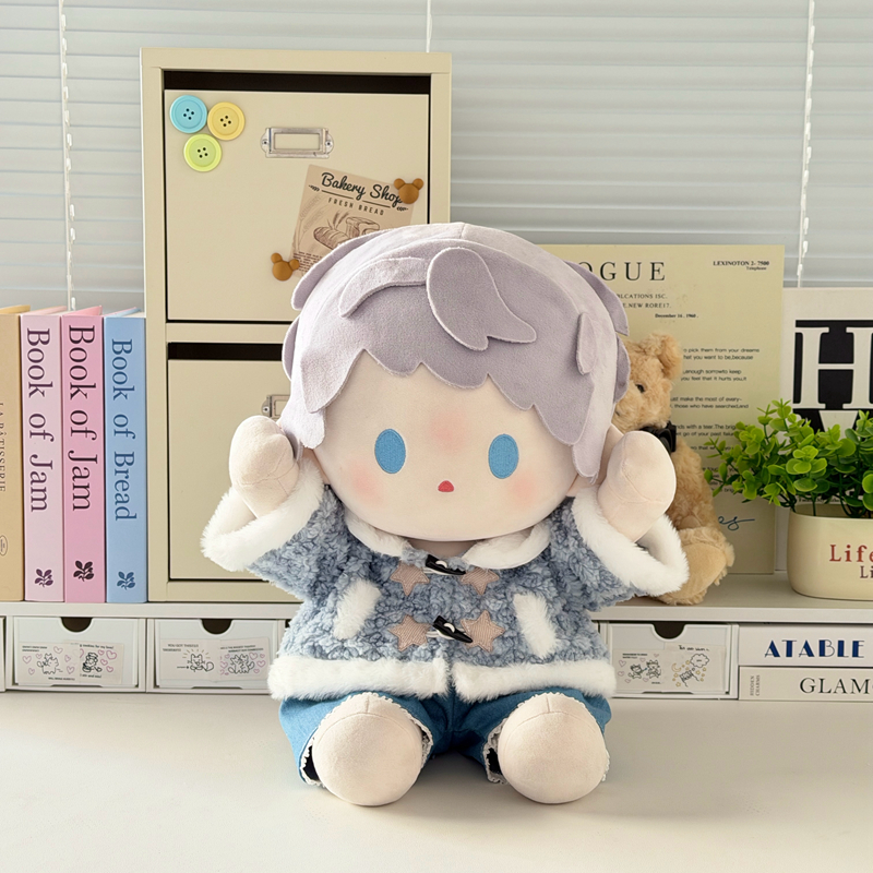 菠萝泡芙娃衣套装四十厘米棉花娃娃坐姿40cm娃衣一番赏玩偶换装服