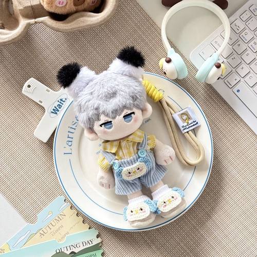 捶捶体15cm淘气小狗娃衣站姿棉花娃娃正常体海星体公仔换装套装服