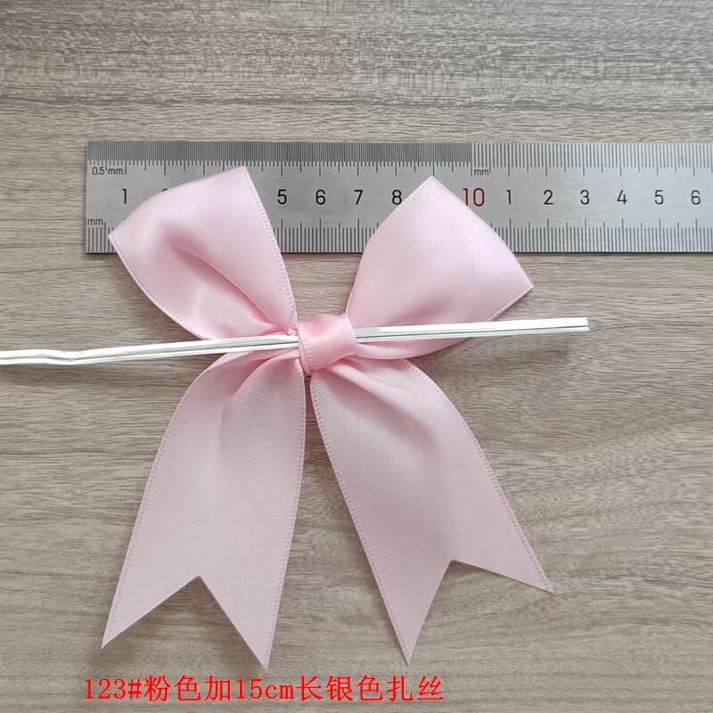 11cm蝴蝶结38mm丝带蝴蝶现货大尺寸扎丝燕尾角彩色蝴蝶结装饰辅料